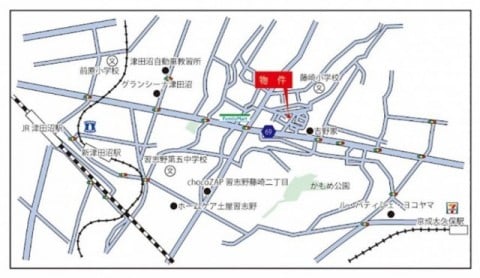 京成本線「京成大久保」駅　徒歩20分